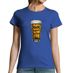 T-shirt femme bleu royal Rade Against The Machine (Oblik,Alcool)