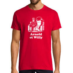 T-shirt homme rouge Arnold et Willy (Ted Boundy,Humour,Films/Séries,Animaux)