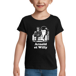 T-shirt fillette noir Arnold et Willy (Ted Boundy,Humour,Films/Séries,Animaux)