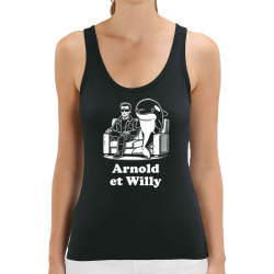 Débardeur femme coton bio noir Arnold et Willy (Ted Boundy,Humour,Films/Séries,Animaux)