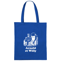 Sac shopping en toile bleu royal Arnold et Willy (Ted Boundy,Humour,Films/Séries,Animaux)