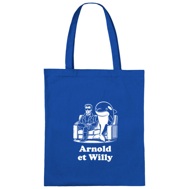 Sac shopping en toile bleu royal Arnold et Willy (Ted Boundy,Humour,Films/Séries,Animaux)