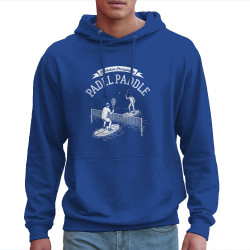 Sweat homme à capuche bleu royal Padel Paddle (Ted Boundy,Humour,Skate)