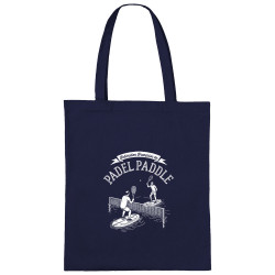 Sac shopping en toile bleu marine Padel Paddle (Ted Boundy,Humour,Skate)