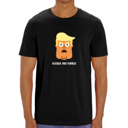 T-shirt homme coton bio noir Flasque and Furious (Alex Kidd,Humour,Détournements)