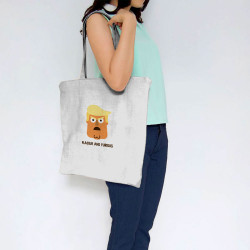 Sac shopping en toile blanc Flasque and Furious (Alex Kidd,Humour,Détournements)