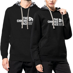 Sweat capuche à motifs unisexe noir et têtes de mort mexicaines The Chnord Face (Ted Boundy,Détournements,Alcool)