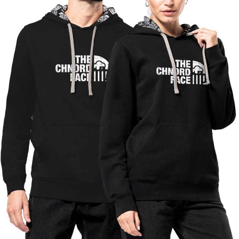 Sweat capuche à motifs unisexe noir et têtes de mort mexicaines The Chnord Face (Ted Boundy,Détournements,Alcool)