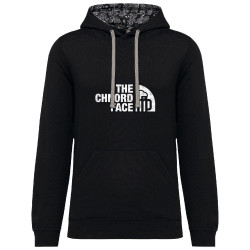 Sweat capuche à motifs unisexe noir et têtes de mort mexicaines The Chnord Face (Ted Boundy,Détournements,Alcool)