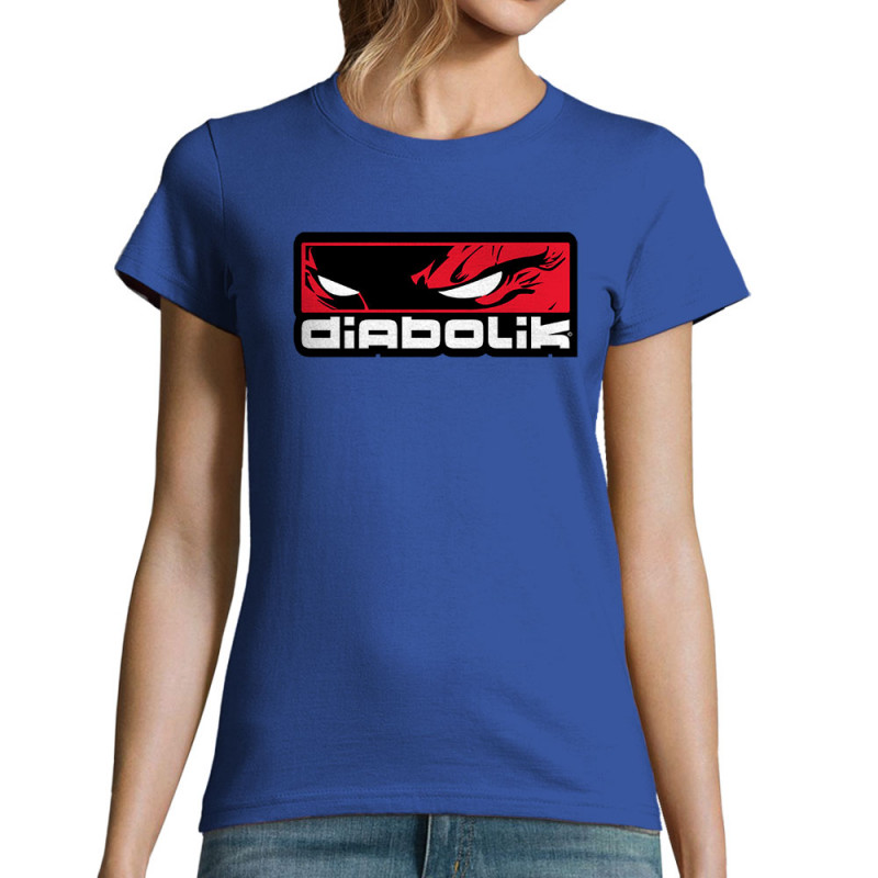 T-shirt femme bleu royal Diabolik - Heros (Diabolik)