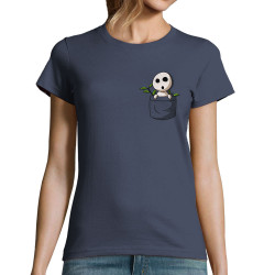 T-shirt femme bleu denim Kondamas Pocket (Le Duc,Films/Séries,Manga Kawaï japan)
