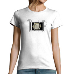 T-shirt femme blanc Echappe - Escape (Gondrax,Jeux Vidéo / Geek,Humour)
