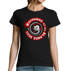 T-shirt femme noir Raymonde et les Blancs Becs - Squelettozoïde (Raymonde et les Blancs Becs)