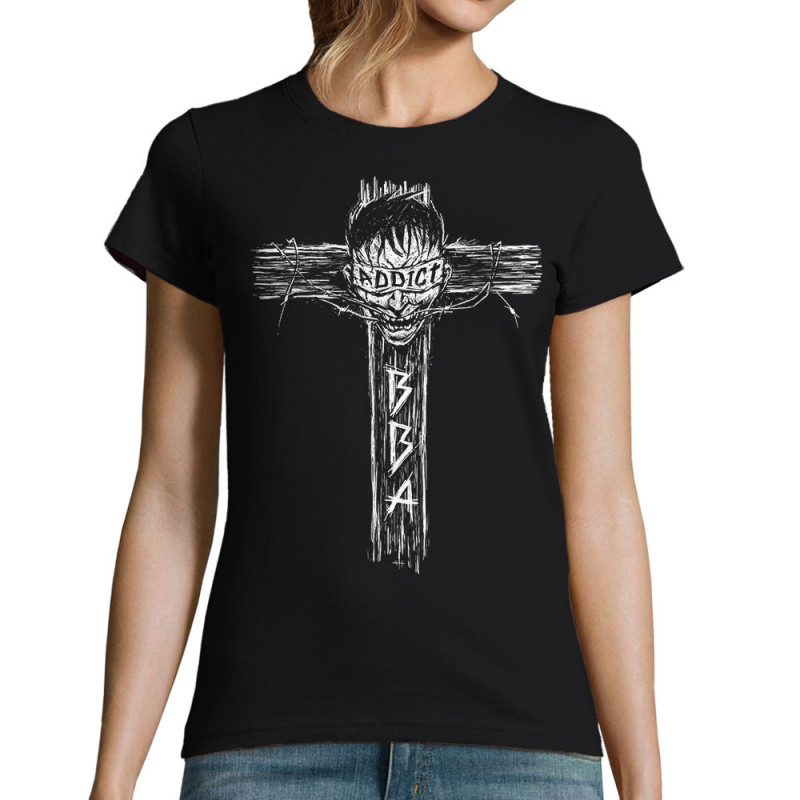 T-shirt femme noir Black Bomb A - Addict (Black Bomb A)