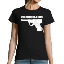 T-shirt femme noir Parabellum Flingue (Parabellum)