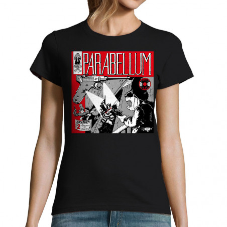 T-shirt femme noir Parabellum Gratuit (Parabellum)