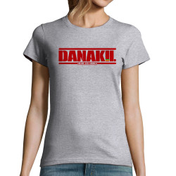 T-shirt femme gris chiné Danakil - Entre les lignes (Danakil)