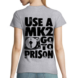 T-shirt femme gris chiné Nawak - Use A MK2 (Nawak)