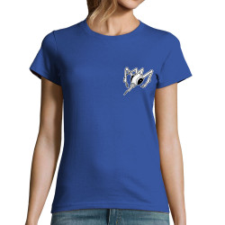 T-shirt femme bleu royal Epileptik - Hardcore On Heart (Epileptik)