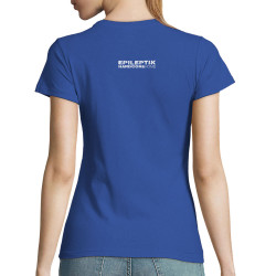 T-shirt femme bleu royal Epileptik - Hardcore On Heart (Epileptik)