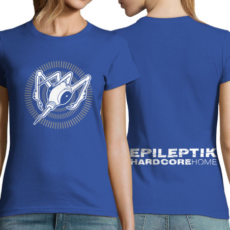 T-shirt femme bleu royal Epileptik - Circle Hardcore (Epileptik)