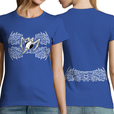 T-shirt femme bleu royal Epileptik - Spikes (Epileptik)