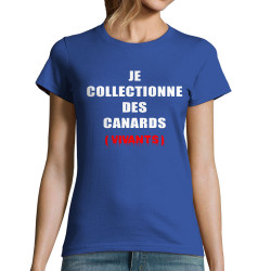 T-shirt femme bleu royal Andréas & Nicolas -  Des canards (Andréas & Nicolas)