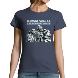 T-shirt femme bleu denim Ludwig Von 88 - Ce jour heureux (Ludwig Von 88)