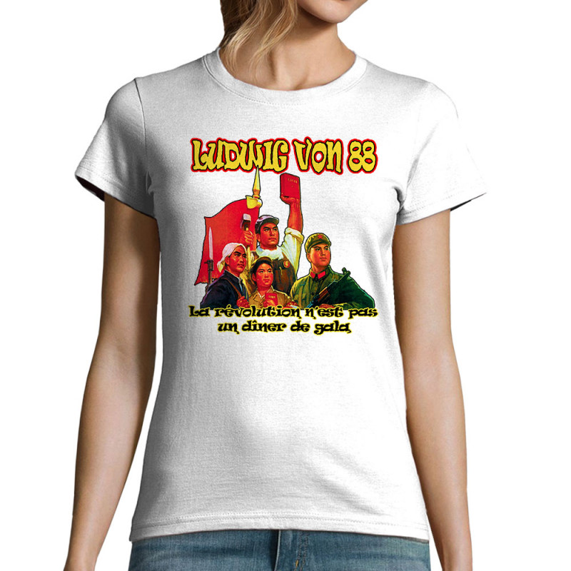 T-shirt femme blanc Ludwig Von 88 - La révolution (Ludwig Von 88)