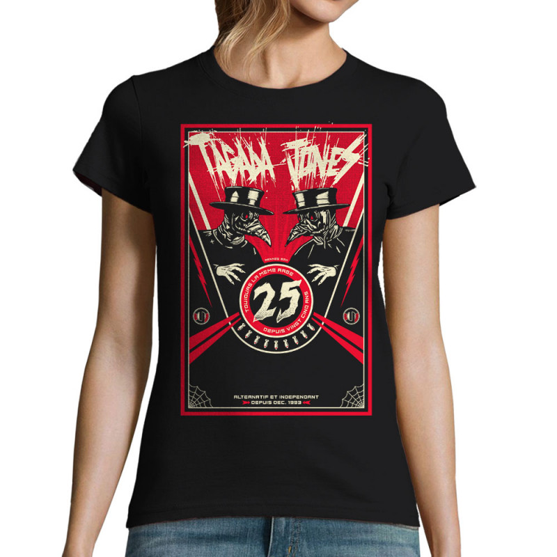 T-shirt femme noir Tagada Jones - Toujours la même rage (Tagada Jones)