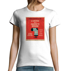 T-shirt femme blanc Le mystère de la chaussette (Alex Kidd,Humour)