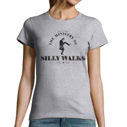 T-shirt femme gris chiné Silly Walks (Alex Kidd,Films/Séries)