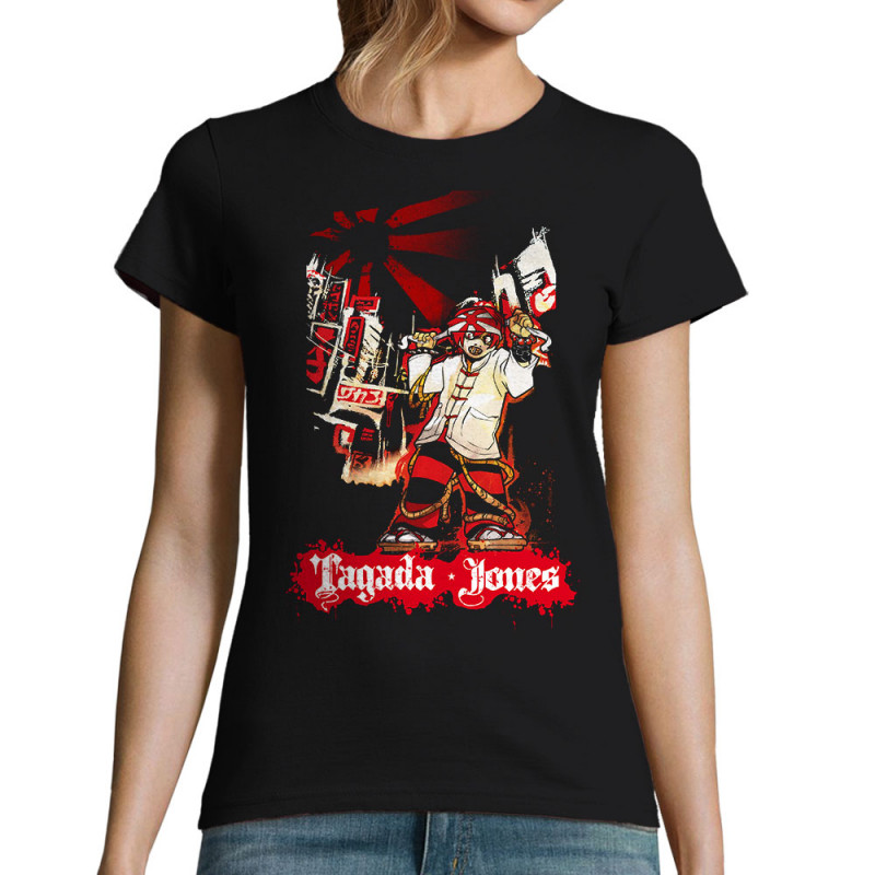 T-shirt femme noir Tagada Jones - Les Compteurs à Zéro (Tagada Jones)