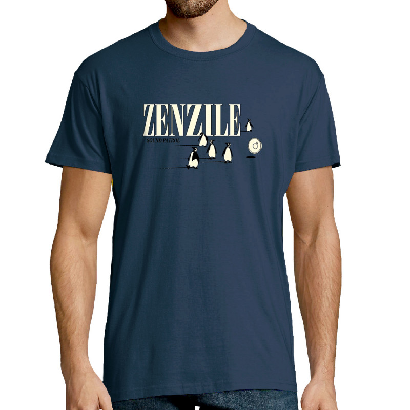 T-shirt homme bleu denim Zenzile - Sound Patrol (Zenzile)