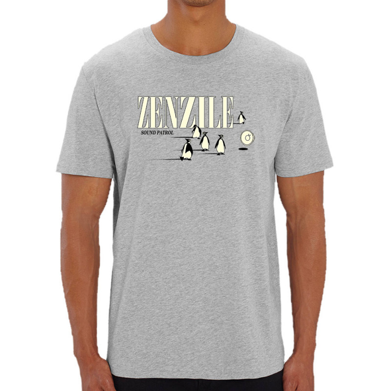 T-shirt homme coton bio gris chiné Zenzile - Sound Patrol (Zenzile)