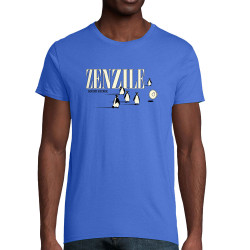 T-shirt homme coton bio bleu royal Zenzile - Sound Patrol (Zenzile)