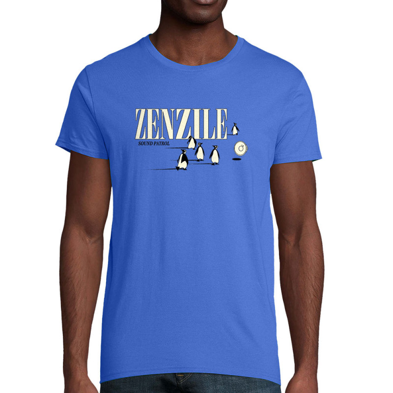 T-shirt homme coton bio bleu royal Zenzile - Sound Patrol (Zenzile)