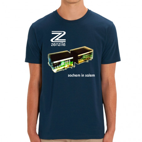 T-shirt homme coton bio bleu marine Zenzile - Sachem in Salem (Zenzile)