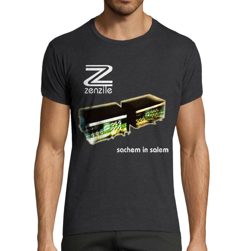 T-shirt homme fit gris anthracite chiné Zenzile - Sachem in Salem (Zenzile)
