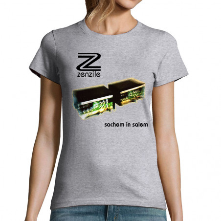 T-shirt femme gris chiné Zenzile - Sachem in Salem (Zenzile)
