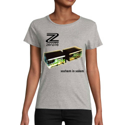 T-shirt femme coton bio gris chiné Zenzile - Sachem in Salem (Zenzile)