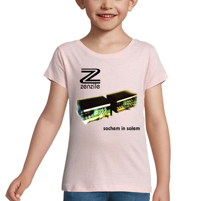 T-shirt fillette rose pale Zenzile - Sachem in Salem (Zenzile)