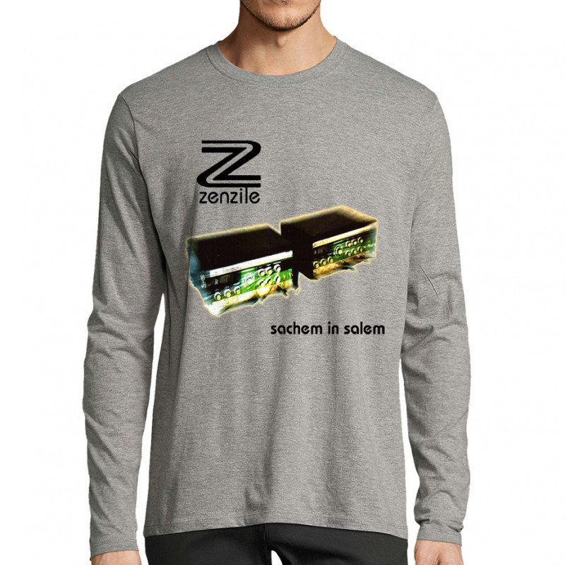 T-shirt homme manches longues gris chiné Zenzile - Sachem in Salem (Zenzile)