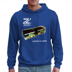Sweat homme à capuche bleu royal Zenzile - Sachem in Salem (Zenzile)