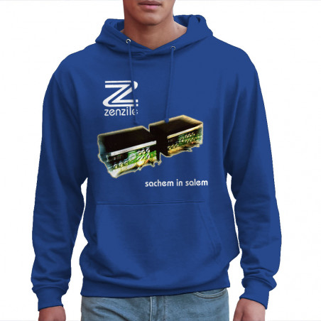 Sweat homme à capuche bleu royal Zenzile - Sachem in Salem (Zenzile)