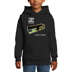 Sweat enfant à capuche noir Zenzile - Sachem in Salem (Zenzile)