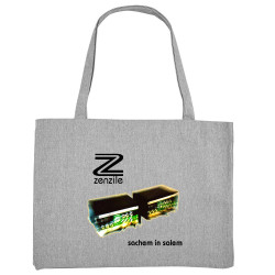 Grand sac shopping en toile recyclé gris chiné Zenzile - Sachem in Salem (Zenzile)