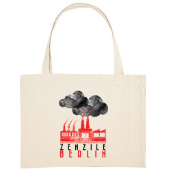 Grand sac shopping en toile recyclé naturel Zenzile - Berlin (Zenzile)