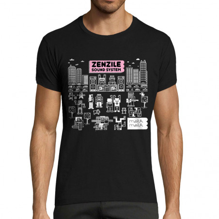 T-shirt homme fit noir Zenzile - Meta Meta (Zenzile)