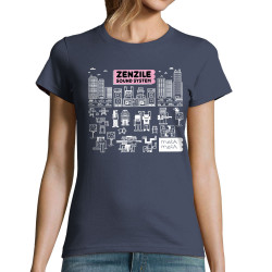 T-shirt femme bleu denim Zenzile - Meta Meta (Zenzile)